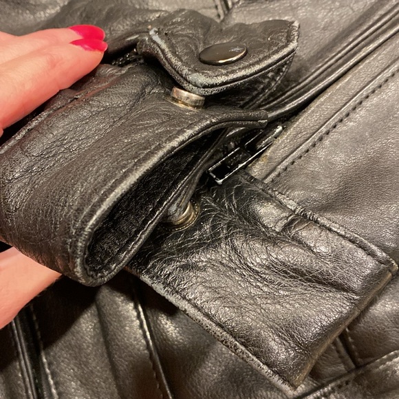 Harley-Davidson Vintage Leather Motorcycle Riding Jacket 32/4 With HOG Pin - Picture 10 of 17